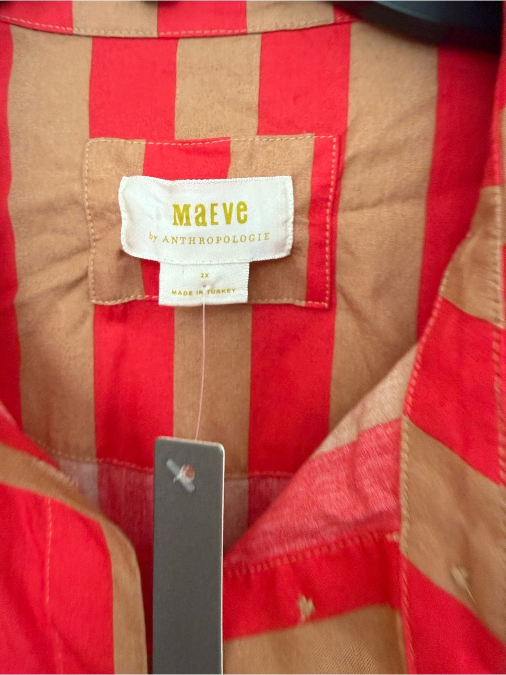 The Bettina Tiered Shirt Dress Maeve by Anthropologie 2X - Picture 5 of 16